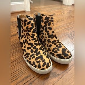 Leopard Platform/Wedge Sneaker